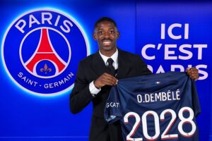 OFICIAL: Dembélé contratado pelo Paris Saint-Germain até 2028