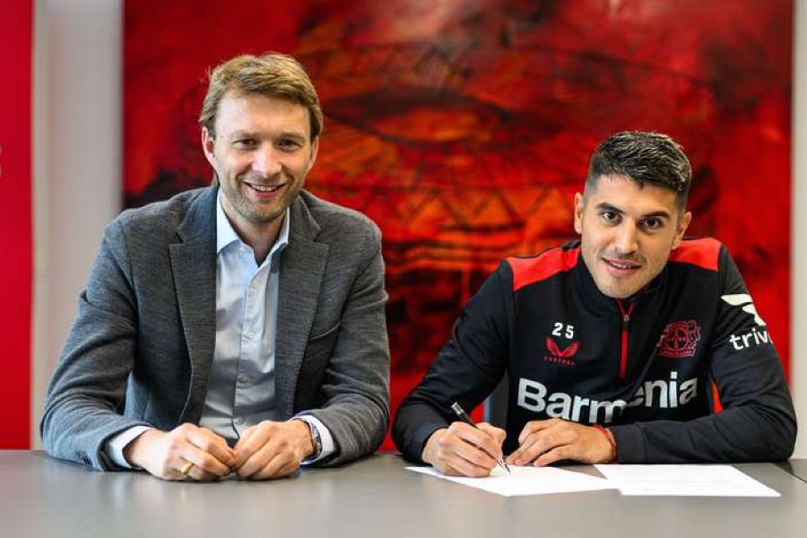 OFICIAL: Exequiel Palacios renova contrato com o Bayer Leverkusen até 2028