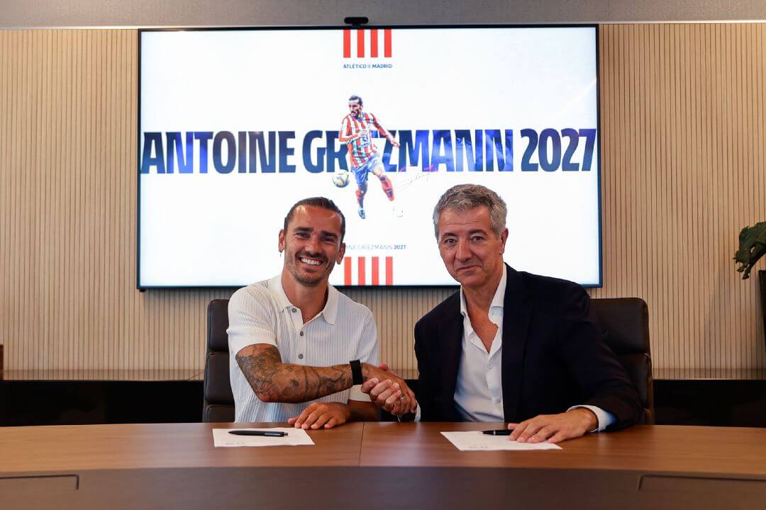 Griezmann renova com Atlético de Madrid até 2027