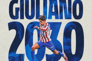 OFICIAL: Giuliano Simeone prolonga vínculo com o Atlético de Madrid até 2030