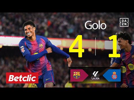 La Liga: Barcelona vs Espanyol, Golo 4-1 Rashford (2025-2026)