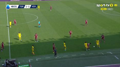 Serie A: Torino vs Verona, Golo 2-1 C. Casadei (2025-2026)