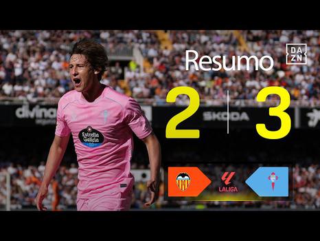 La Liga: Valência 2 – 3 Celta de Vigo (2025-2026)