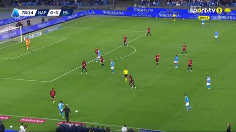 Serie A: Napoli vs Milan, Golo 1-0 M. Politano (2025-2026)