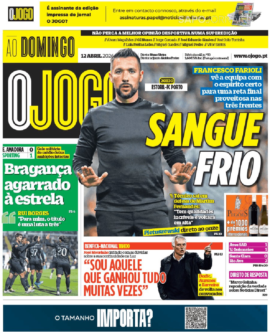 O Jogo — 11/04/2026