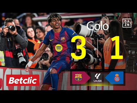 La Liga: Barcelona vs Espanyol, Golo 3-1 Yamal (2025-2026)