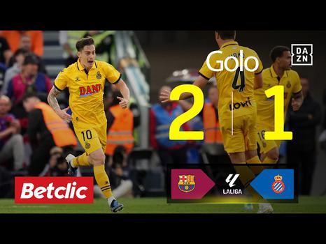 La Liga: Barcelona vs Espanyol, Golo 2-1 Pol Lozano (2025-2026)