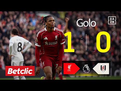 Premier League: Liverpool vs Fulham, Golo 1-0 Rio Ngumoha (2025-2026)