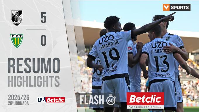 Liga Portugal Betclic: V. Guimarães 5 – 0 Tondela (2025-2026)