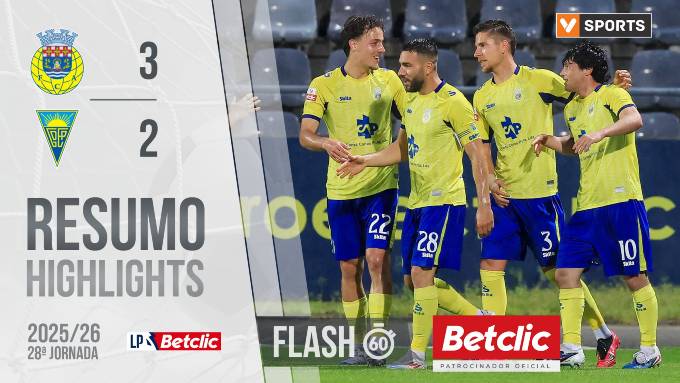 Liga Portugal Betclic: Arouca 3 – 2 Estoril (2025-2026)